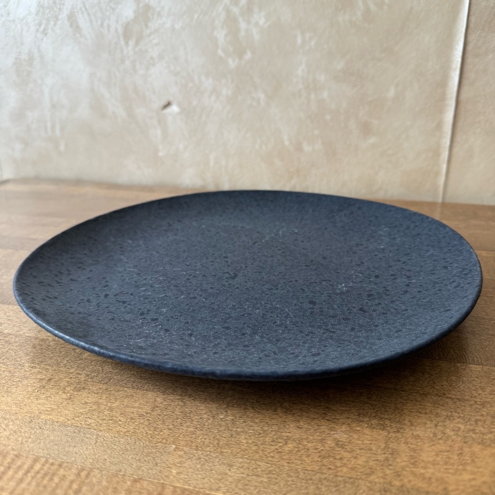 By Anthropologie Zoysia Dinner Plate in Black